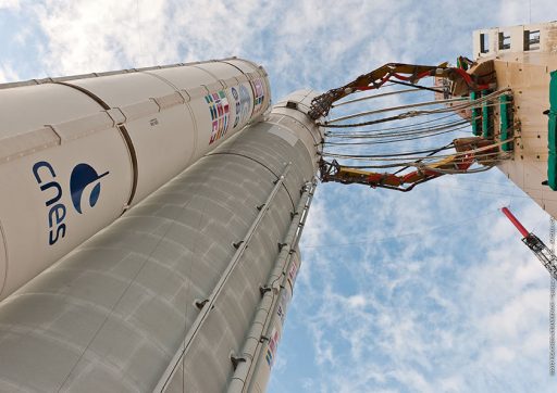 File Photo of Ariane's Stage 2 connectors - Photo: Arianespace/ESA/CNES/Optique Video du CSG