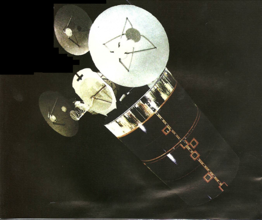 Declassified Image of Early SDS Satellite – Credit: National Reconnaissance Office