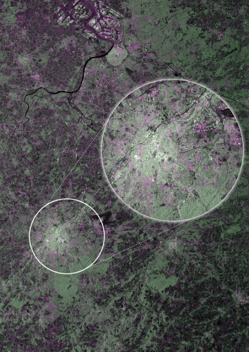 Sentinel-1A Image of Brussels & surroundings - Image: ESA