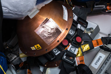 REBR inside Cygnus - Photo: NASA/Aerospace Corporation