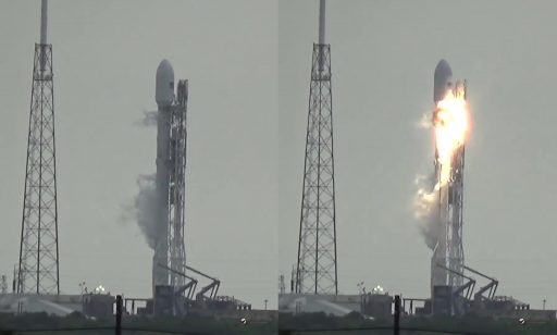 Last frame prior to failure and first frame after the onset of the anomaly - Credit: U.S. Launch Report