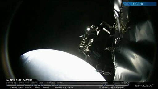 ABS 2A Separation - Photo: SpaceX Webcast