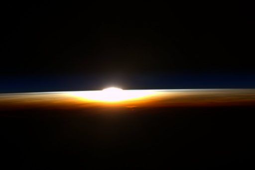 Scott Kelly shared this photo of his last sunrise seen from the Space Station. 