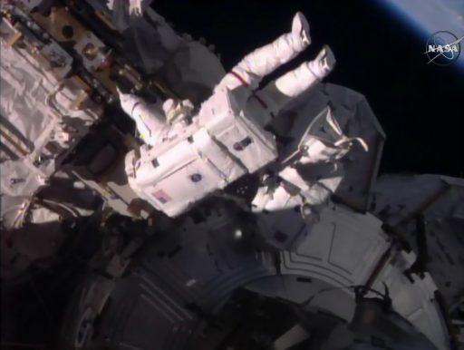 Airlock Egress - Photo: NASA TV