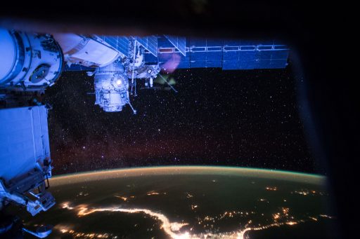 MLM Nauka would replace the Pirs Module pictured in this nighttime panorama - Photo: NASA