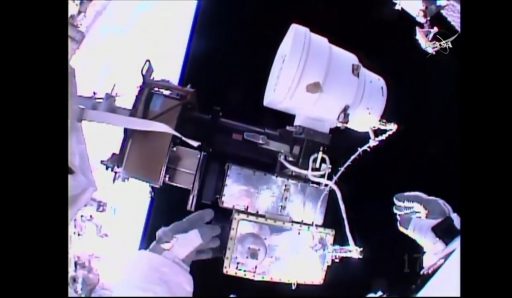 CP09 with EHDCA installed - Photo: NASA TV