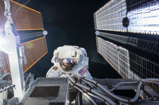 Kate Rubins during her second Spacewalk - Photo: NASA