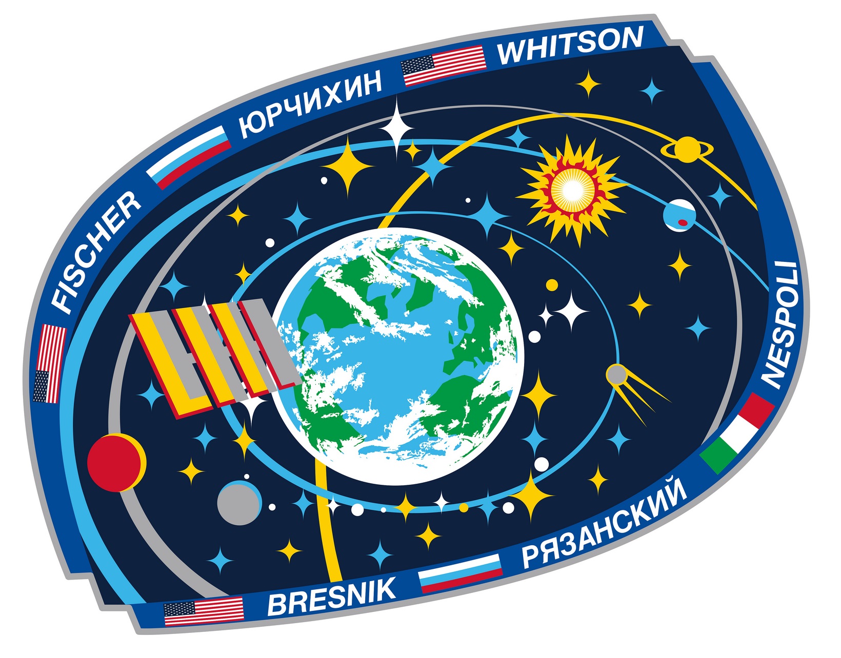 ISS Expedition 52 Crew Patch - Credit: NASA/Roscosmos 