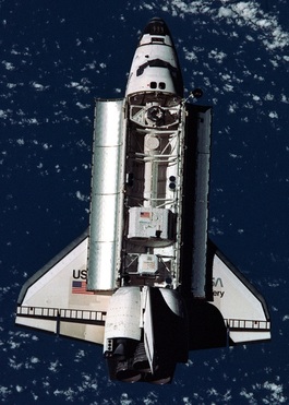 AMS-1 inside Discovery's payload bay during STS-91 (Photo: NASA)