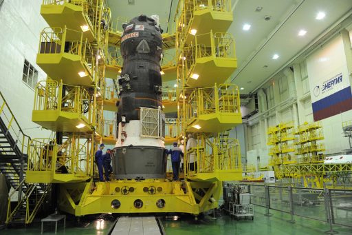 Progress MS-04 during Pre-Launch Processing - Photo: RSC Energia