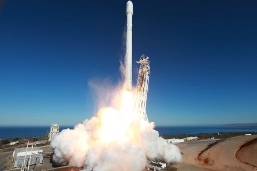 Falcon 9 v1.1 inaugural launch with Canada's Cassiope satellite and secondary payloads - Credit: SpaceX