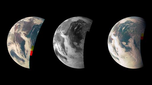 Earth seen by JunoCam during the Flyby - Credit: NASA/JPL/Caltech/MSSS