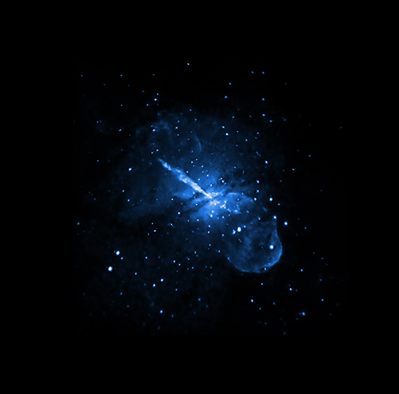 Centaurus A and its X-ray jet - Credit: NASA/CXC/CfA/R. Kraft et al.