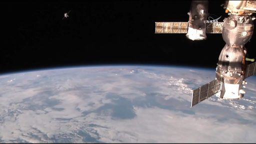 Progress Arrives at ISS - Photo: NASA TV