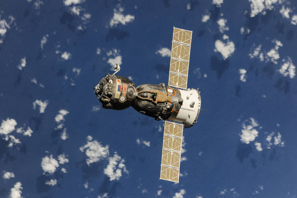 PATCH vtg ANDROMEDE International SPACE Station SOYUZ 3 CNES Agency ESA 4" 