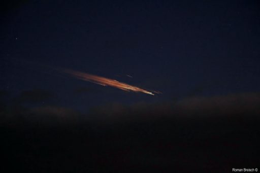 Christmas 2011 - A Soyuz rocket stage re-enters over Germany - Credit: Roman Breisch