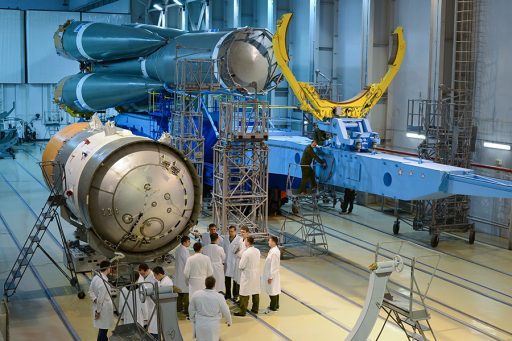Block I prior to Integration with Soyuz Rocket - Photo: Russian Ministry of Defence