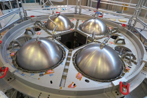 ESM Propellant Tanks (Top View) - Photo: Airbus Defence & Space