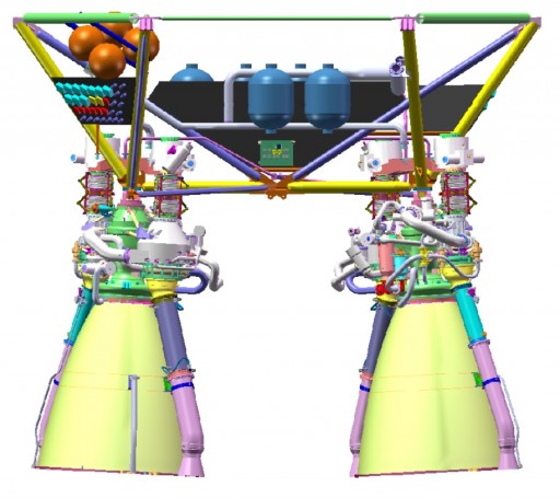 Dual Main Engine Assembly - Image: CALT