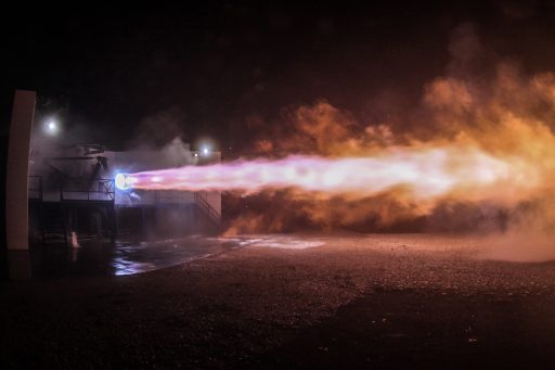 Raptor's first hot fire test, September 2016 - Photo: SpaceX