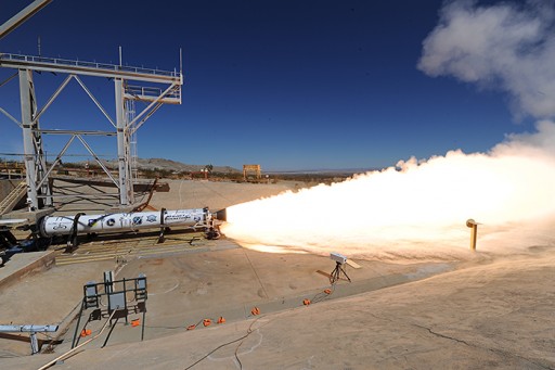 LEO-46 Ground Test - Photo: Aerojet-Rocketdyne