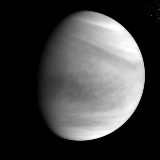Ultraviolet Image of Venus from a Distance of 72,000 Kilometers - Credit: JAXA