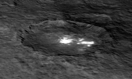 Occator Crater in Perspective - Credit: NASA/JPL-Caltech/UCLA/MPS/DLR/IDA