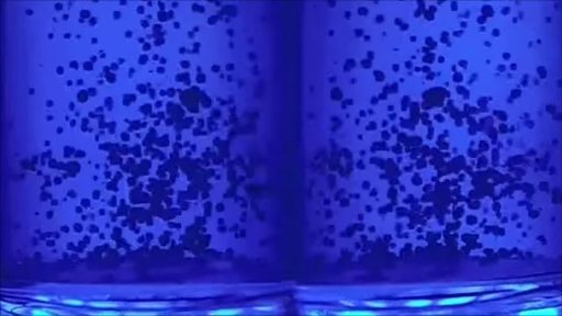 Dust Particles in Experiment Container - Image: Blue Origin