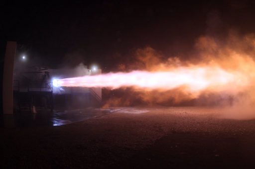 SpaceX's Raptor Test Unit fires up at McGregor - Photo: SpaceX/Elon Musk