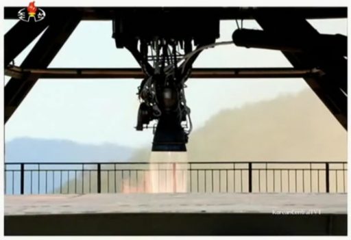 Engine Test Closeup - Photo: KCTV via KoreanCentralTV1/YouTube