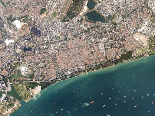 Singapore Strait, Dove image from July 2016 - Credit: Planet Labs