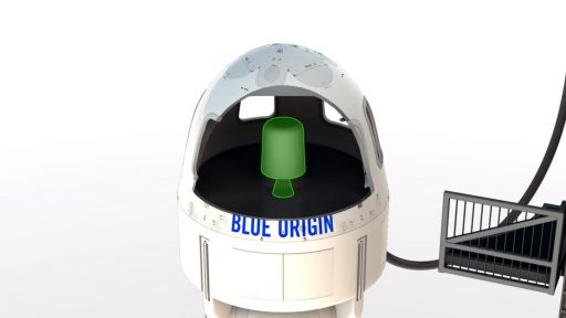 Placement of Escape Motor - Image: Blue Origin