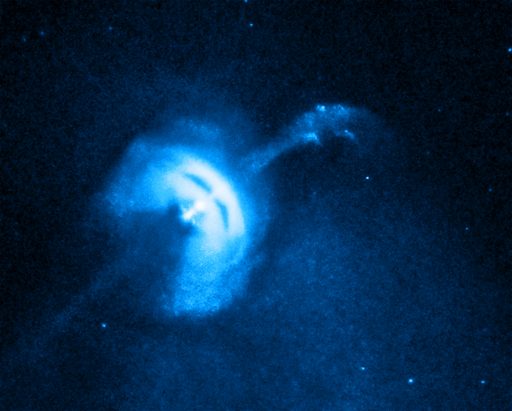 Optical/X-Ray composite of Vela pulsar - Credit: NASA