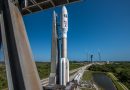 Five-Booster Atlas V Rolls out for Direct-to-GEO Launch with CBAS & EAGLE