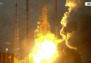 Video: Ariane 5 blasts off on first heavy-lift mission of 2017
