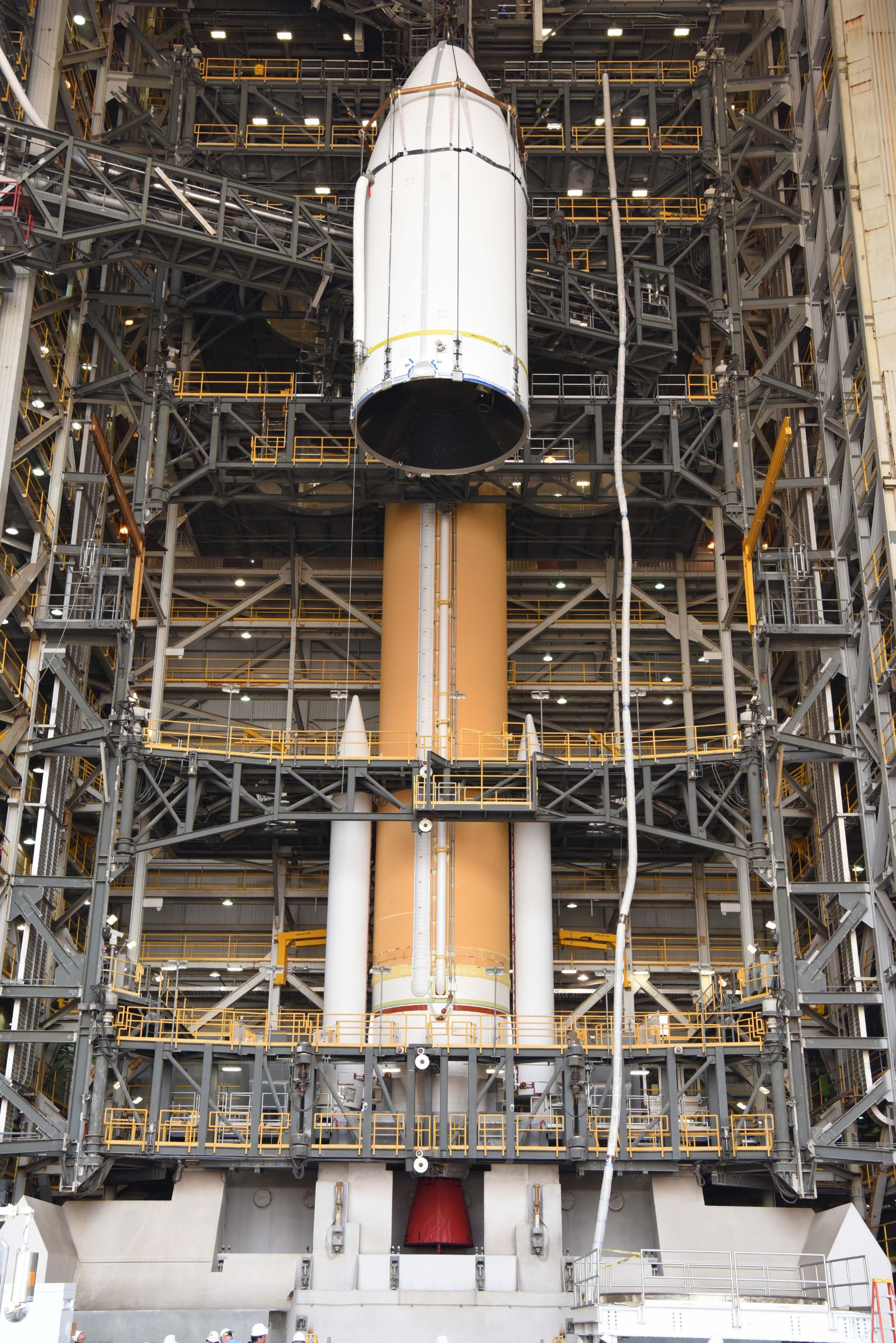 Photos Classified NRO Satellite Installed atop Delta IV Rocket NROL47 Spaceflight101