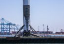 SpaceX West Coast Drone Ship arrives in Port with Iridium-2 Booster