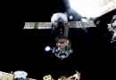 Space Station Crew parachutes to safe Night Landing in snow-covered Kazakh Steppe