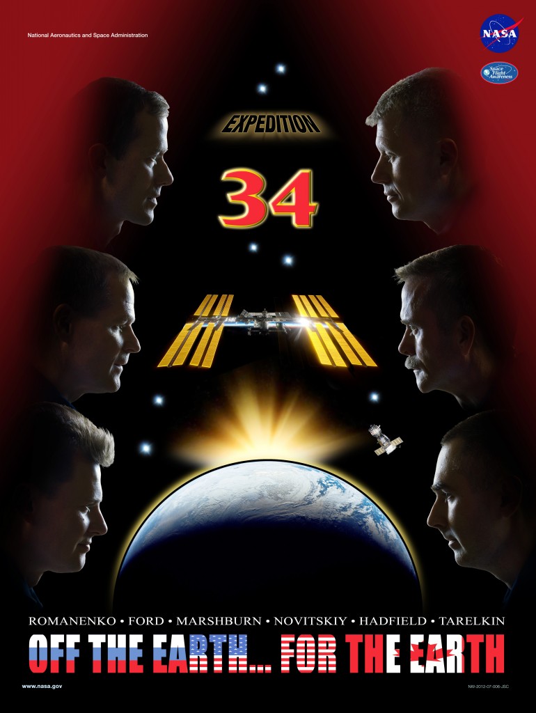 Expedition 34 crew poster ''Off the Earth... For the Earth''