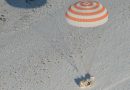 Soyuz Capsule Lands on Frozen Kazakh Steppe with Three-Man Crew from Russia, U.S. & Italy