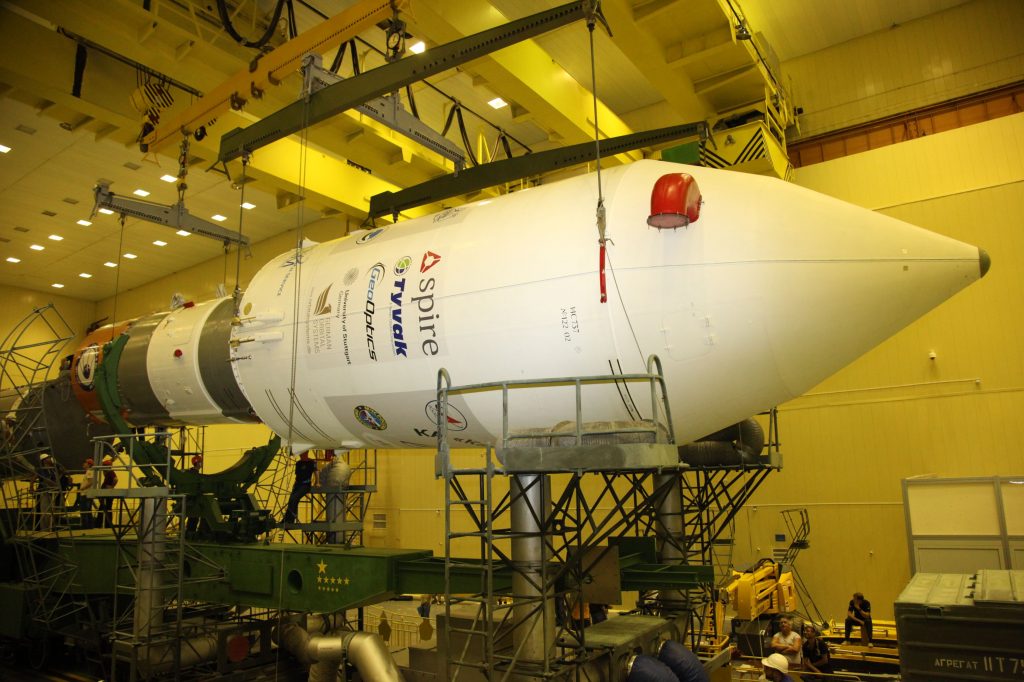 Photos & Video: Soyuz Rocket Assembly for large Cluster Launch – Soyuz ...