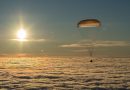 Soyuz Parachutes to Safe Landing on Snow-Covered Kazakh Steppe with U.S.-Russian Crew Trio